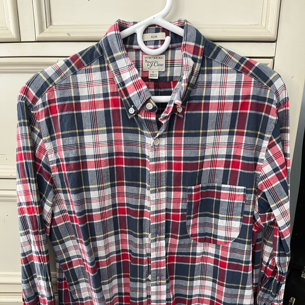 J. Crew Plaid Buttondown
